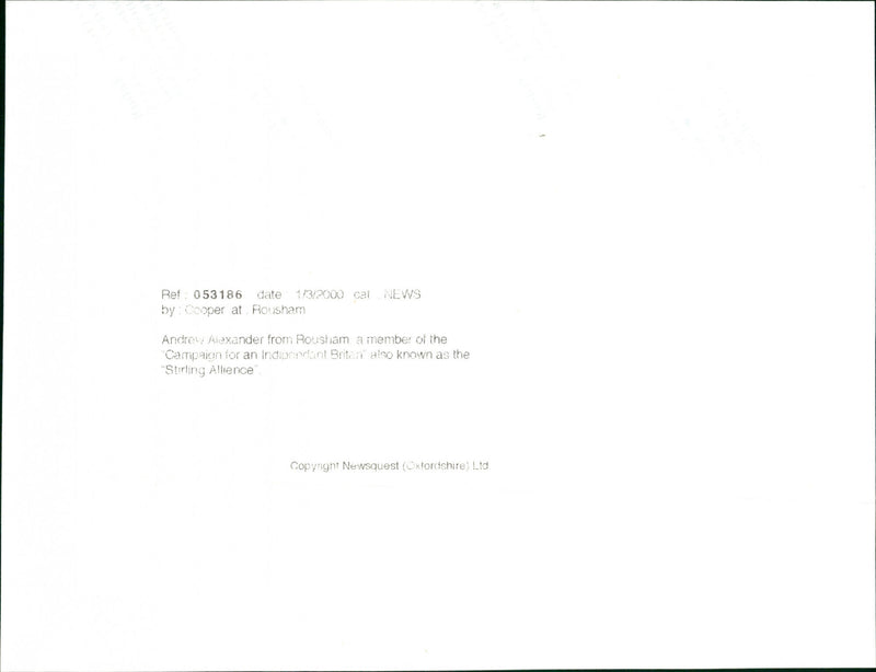 Andrew Alexander - Vintage Photograph