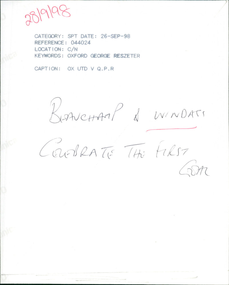 Dean Windass and  Beauchamp - Vintage Photograph