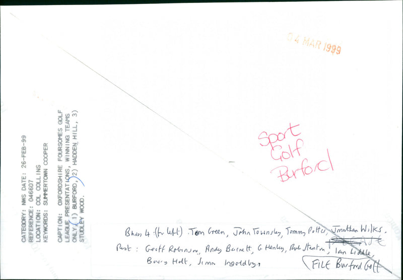 Simon Ingoldby - Vintage Photograph