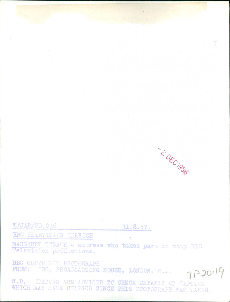 Margaret Tyzack - Vintage Photograph