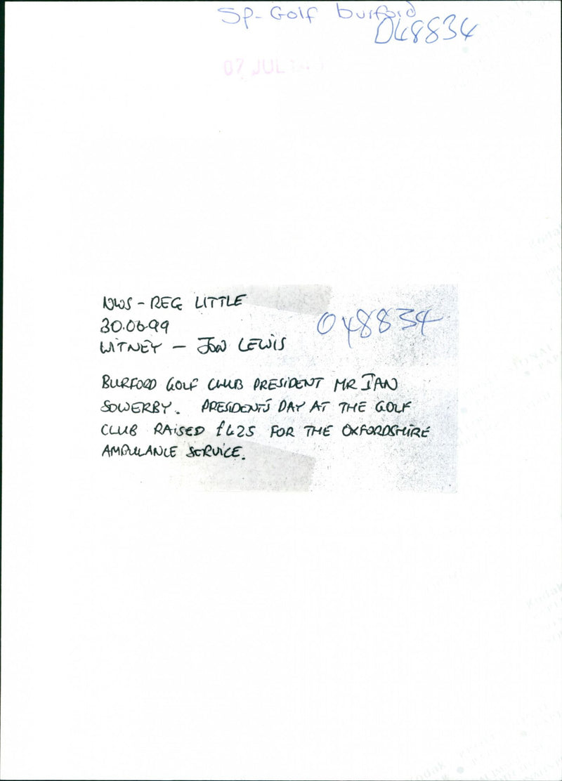 Ian Sowerby - Vintage Photograph