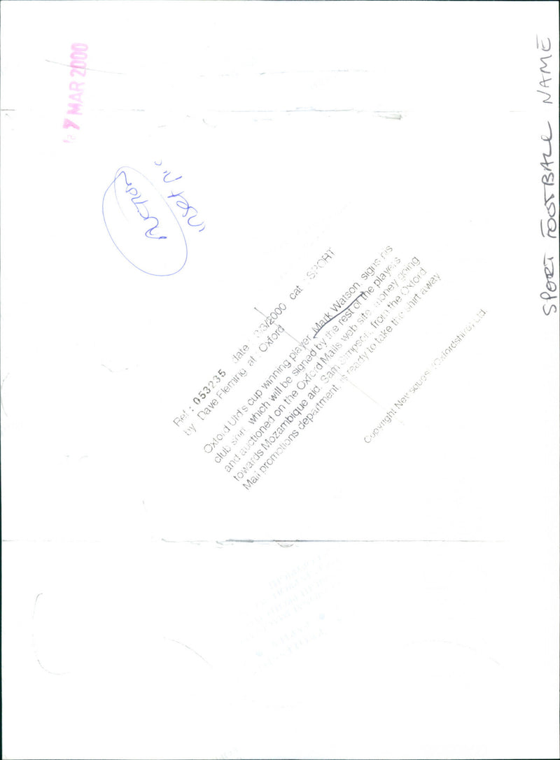 Mark Watson - Vintage Photograph