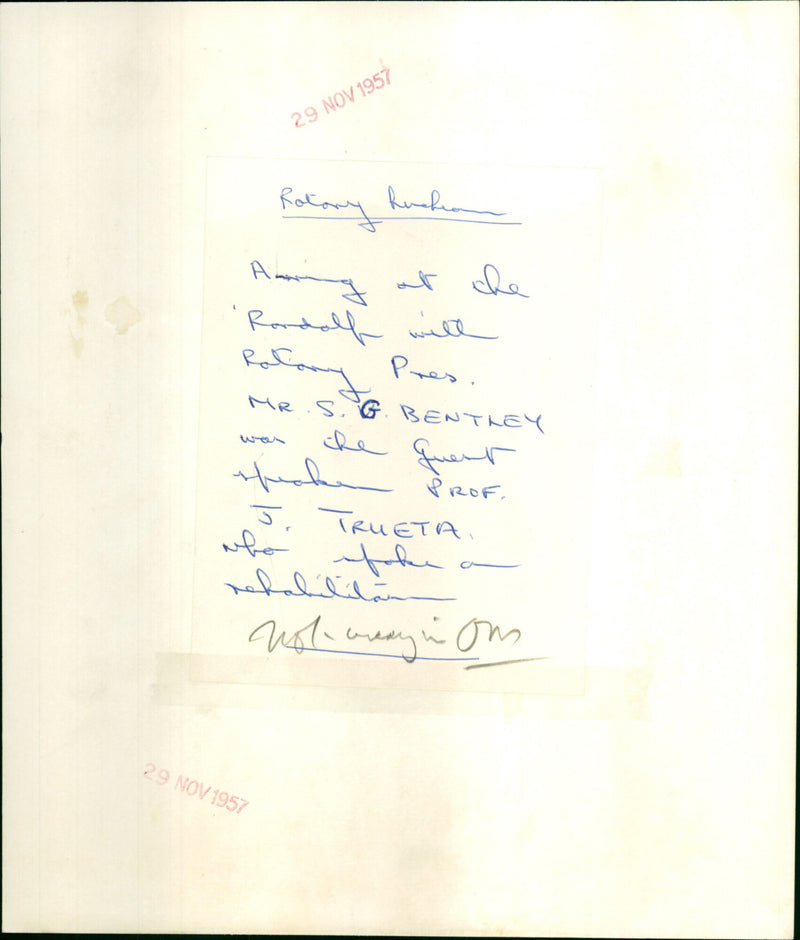 Josep Trueta - Vintage Photograph