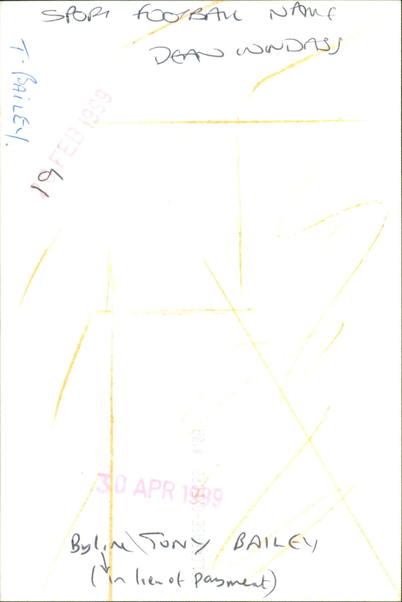 Dean Windass - Vintage Photograph