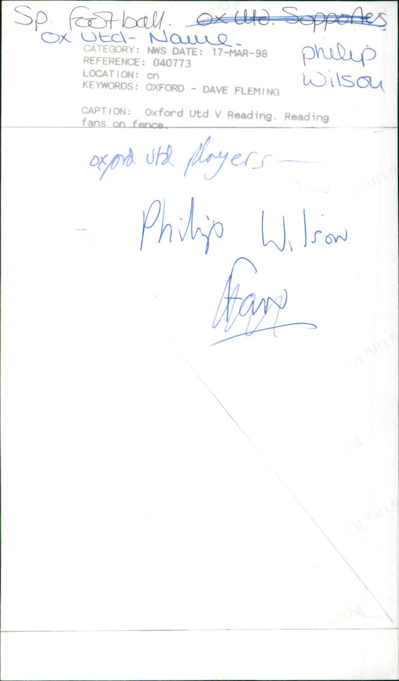 Philip Wilson - Vintage Photograph