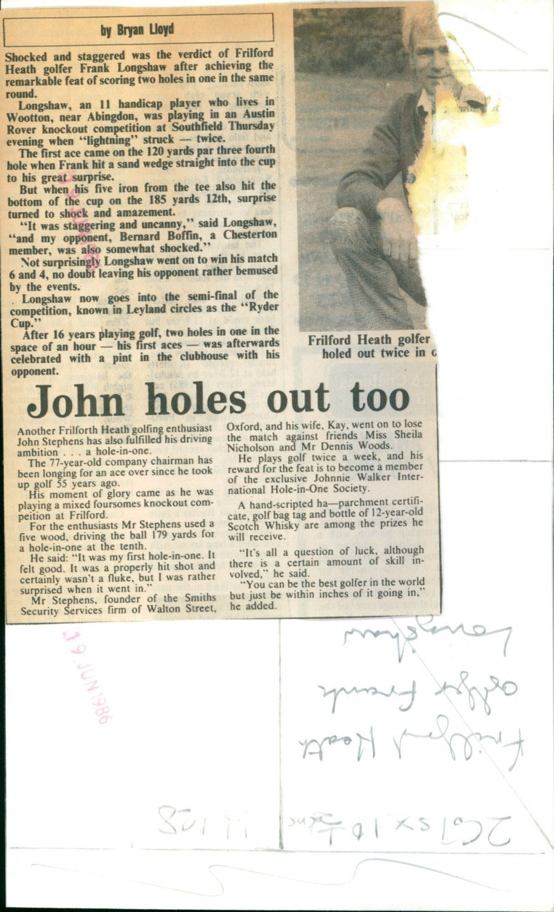 Frank Longshaw - Vintage Photograph