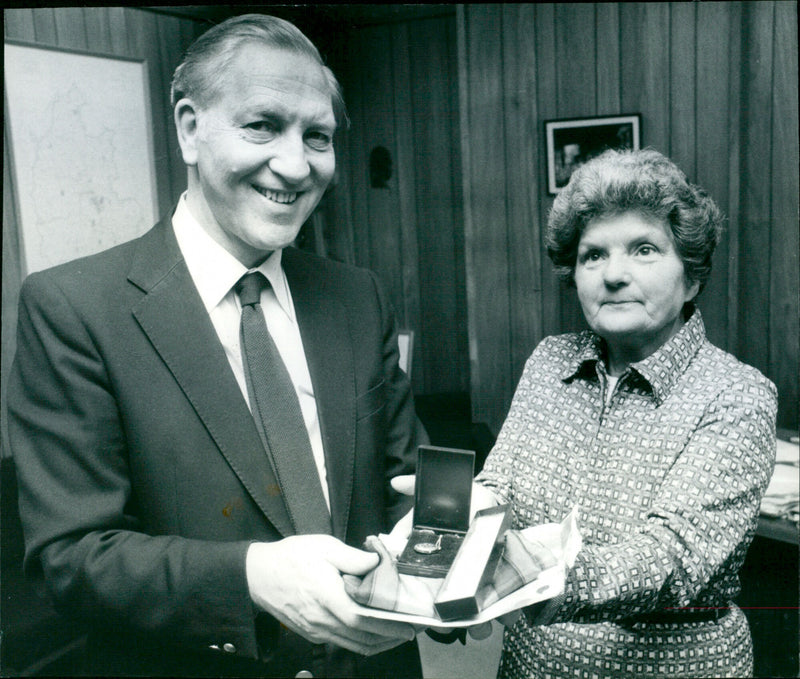 Mrs. Eileen Belcher, Harry Turner - Vintage Photograph
