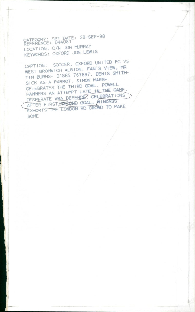 Dean Windass - Vintage Photograph