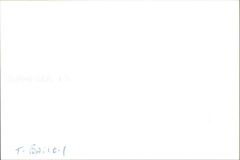 T. Bailey - Vintage Photograph