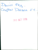 David Fry - Vintage Photograph