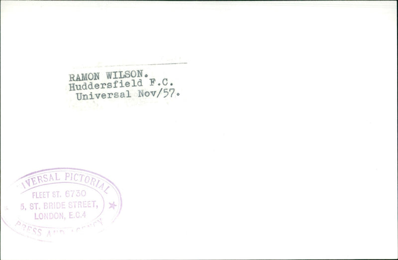 Ramon Wilson - Vintage Photograph