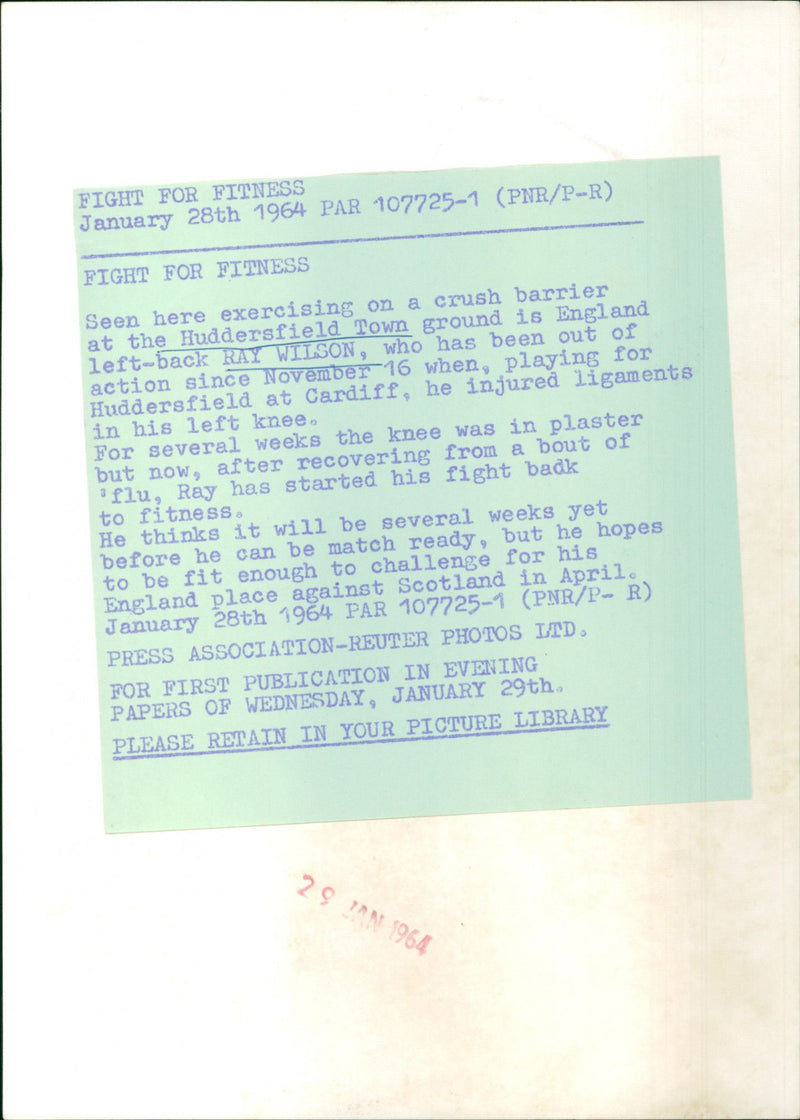 Ray Wilson - Vintage Photograph