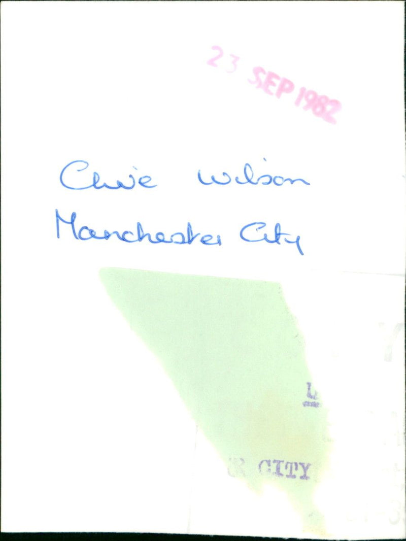 Clive Wilson - Vintage Photograph