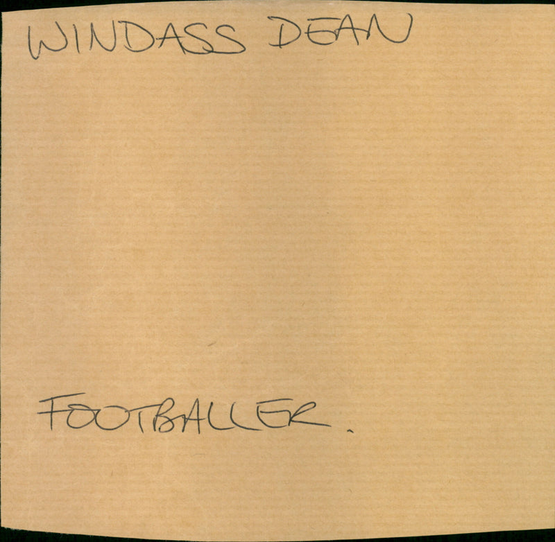 Dean Windass - Vintage Photograph