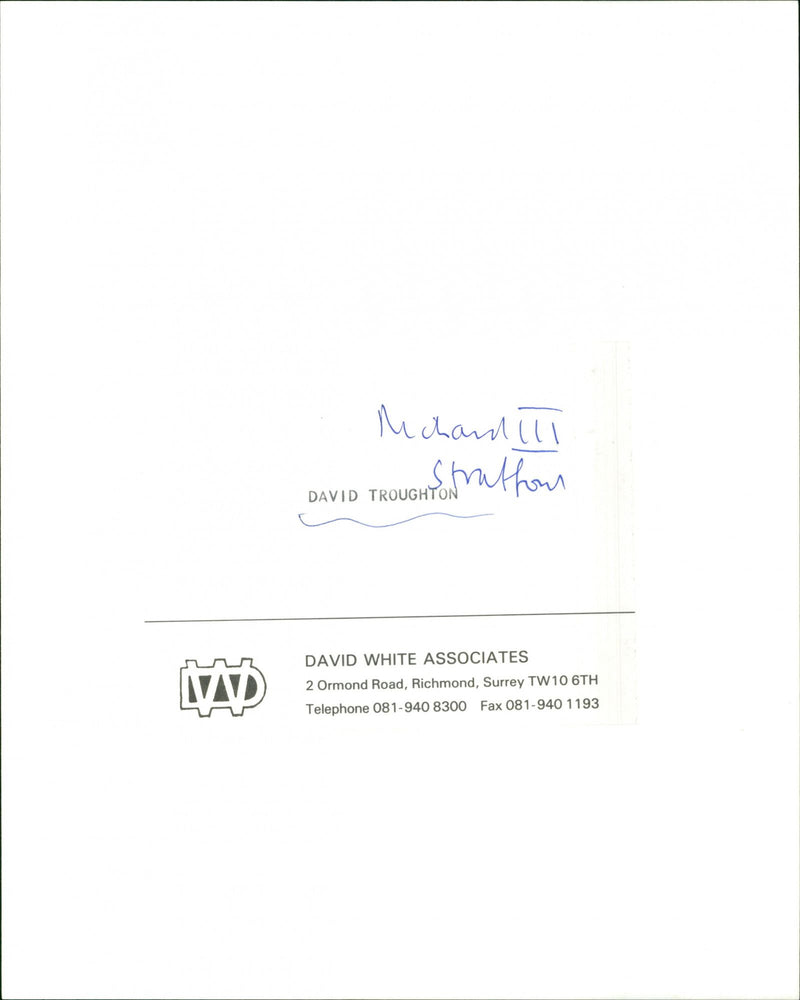 David Troughton - Vintage Photograph