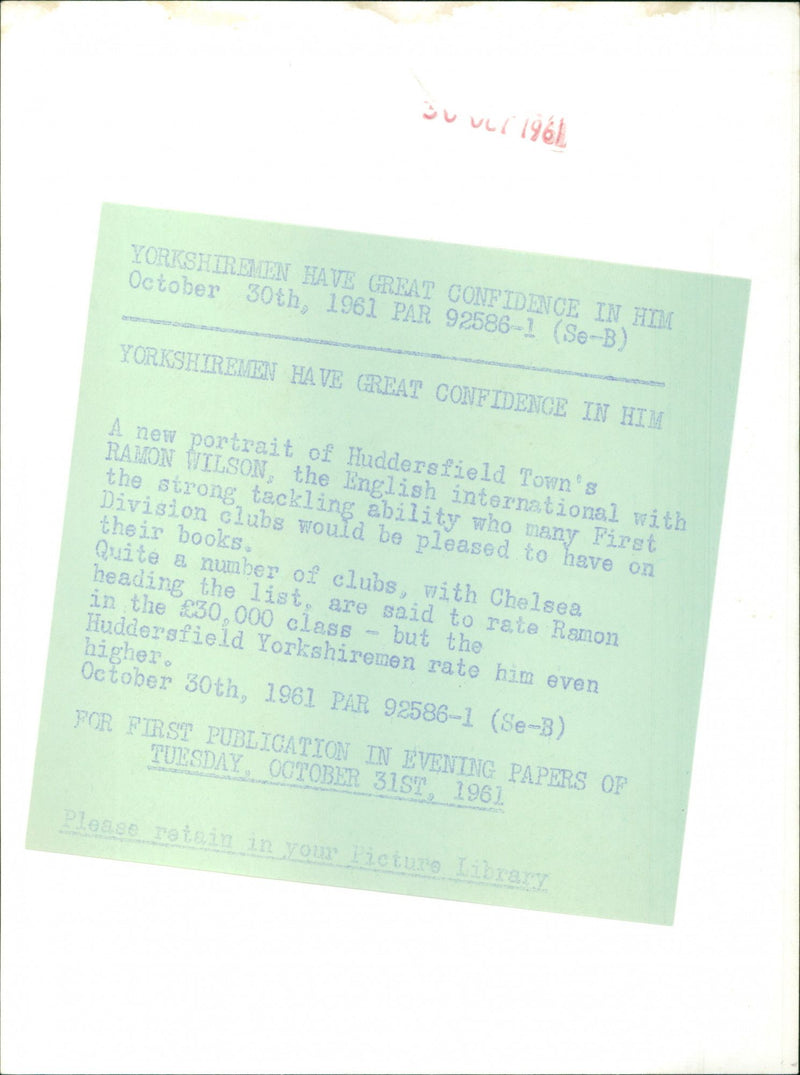 Ramon Wilson - Vintage Photograph