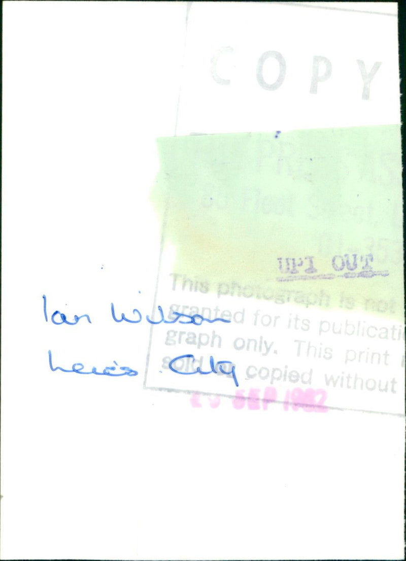 Ian Wilson - Vintage Photograph