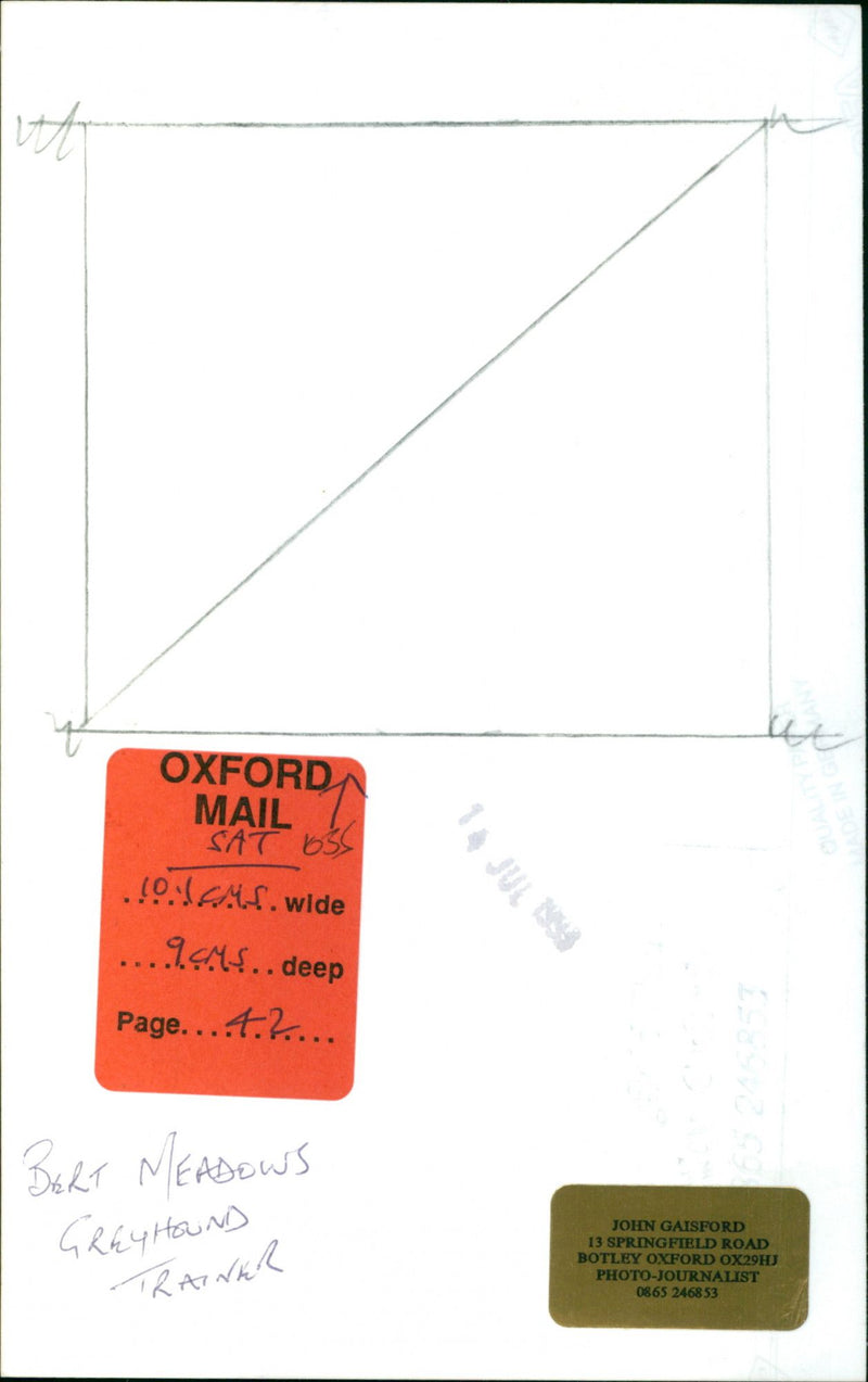 Bert Meadows - Vintage Photograph