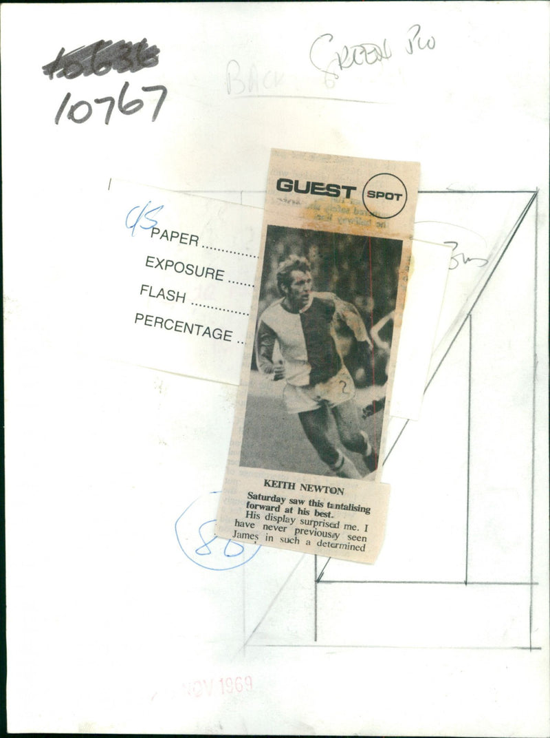 Keith Newton - Vintage Photograph