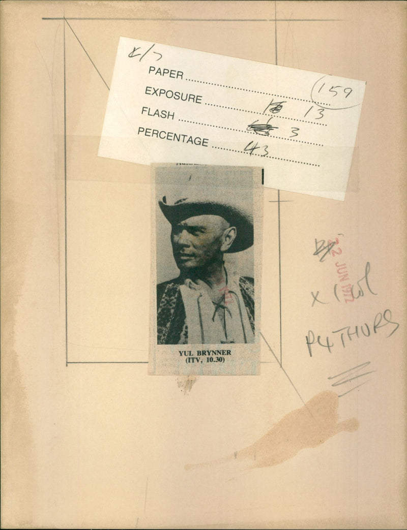 Yul Brynner - Vintage Photograph