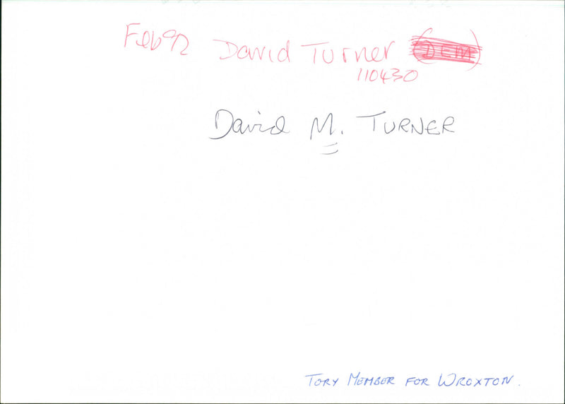 David M. Turner - Vintage Photograph