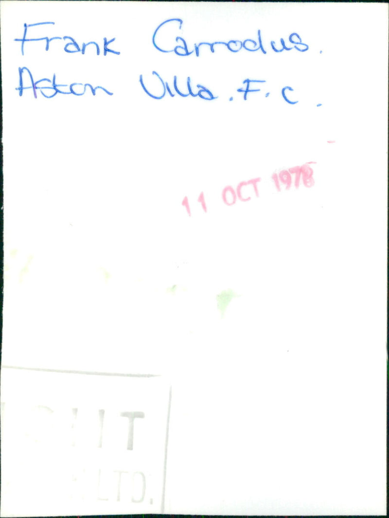 Frank Carrodus - Vintage Photograph