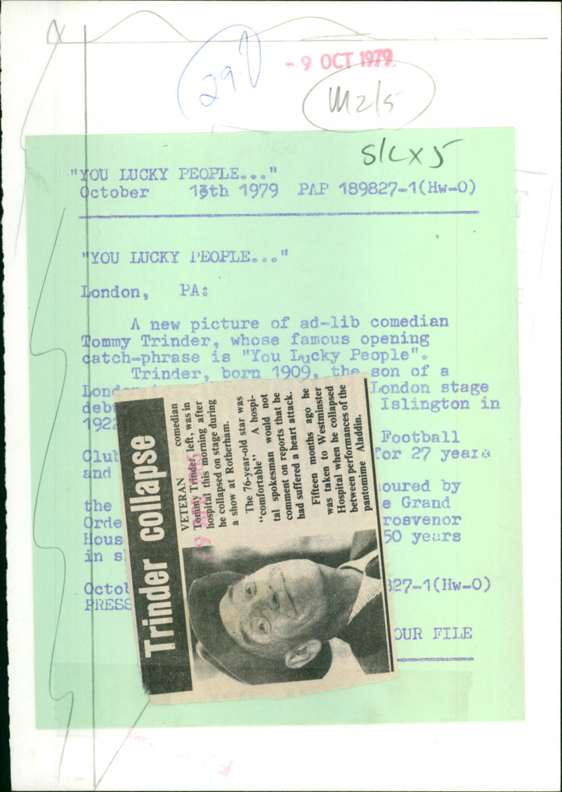 Tommy Trinder - Vintage Photograph