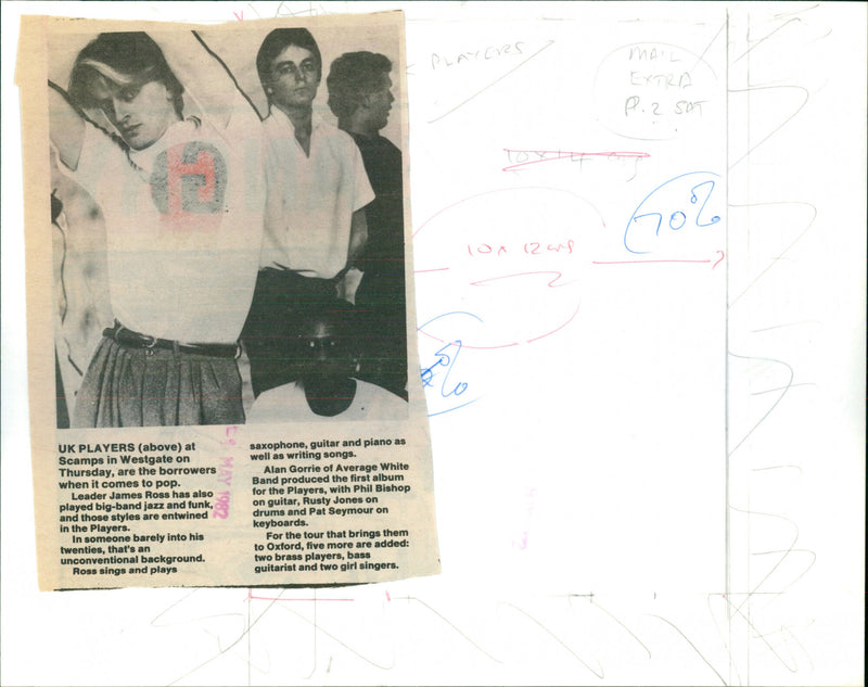 UK Players - Vintage Photograph