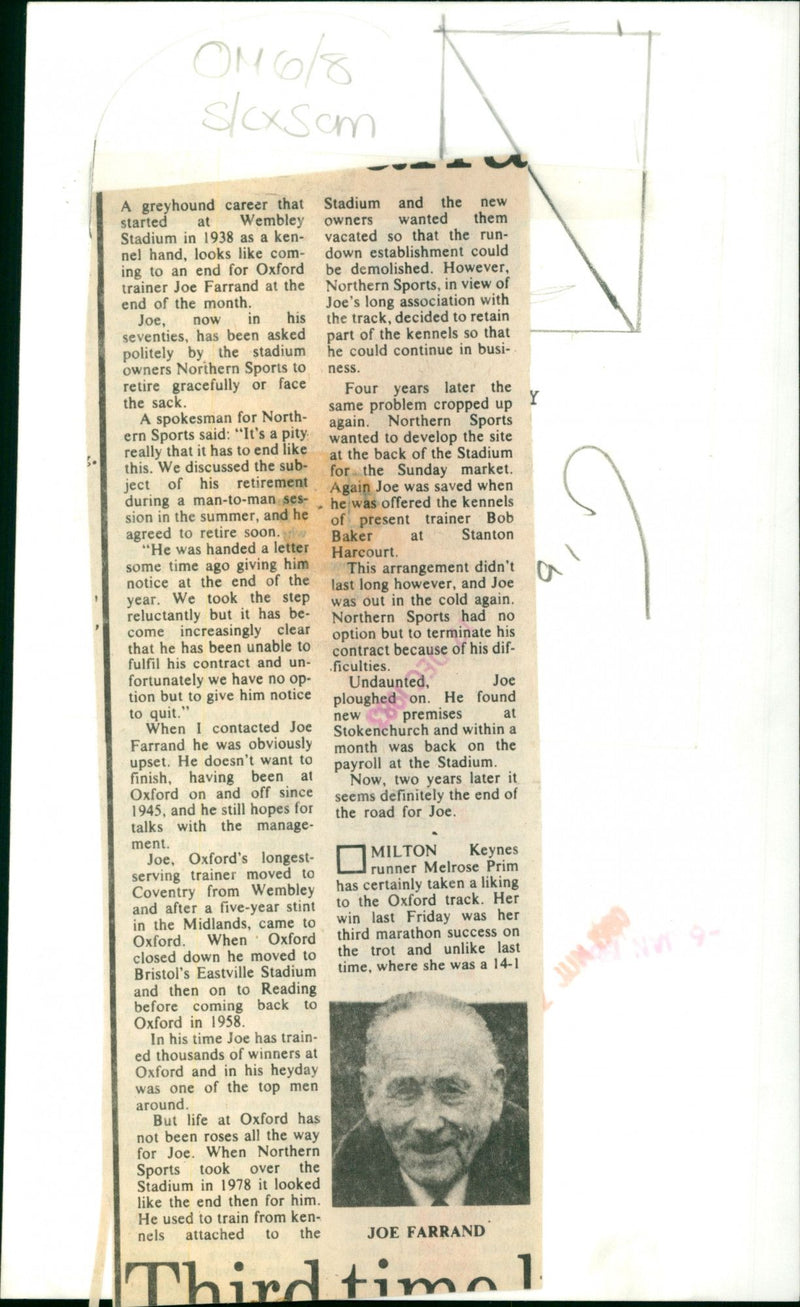 Joe Farrand - Vintage Photograph