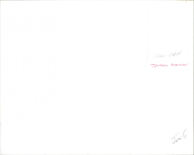 Jason Mercer - Vintage Photograph