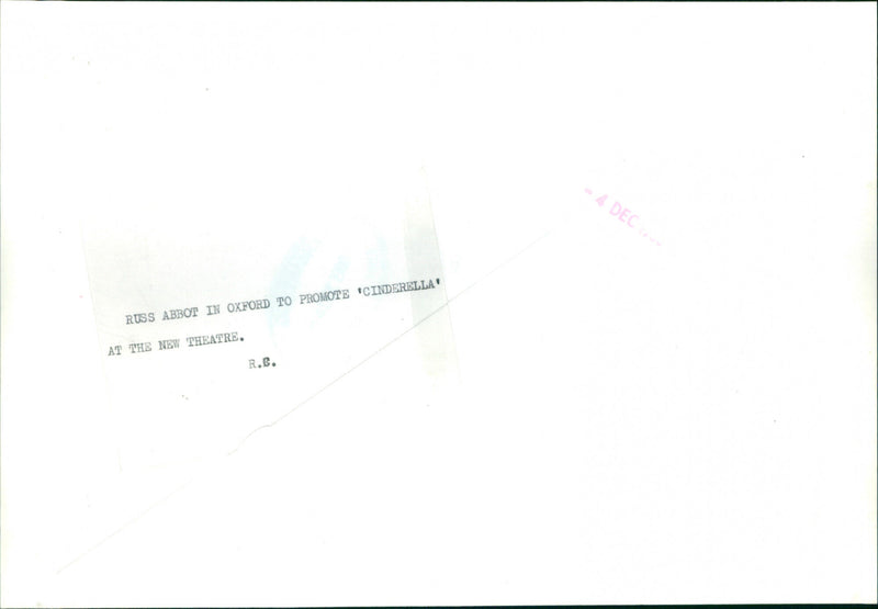 Russ Abbot - Vintage Photograph