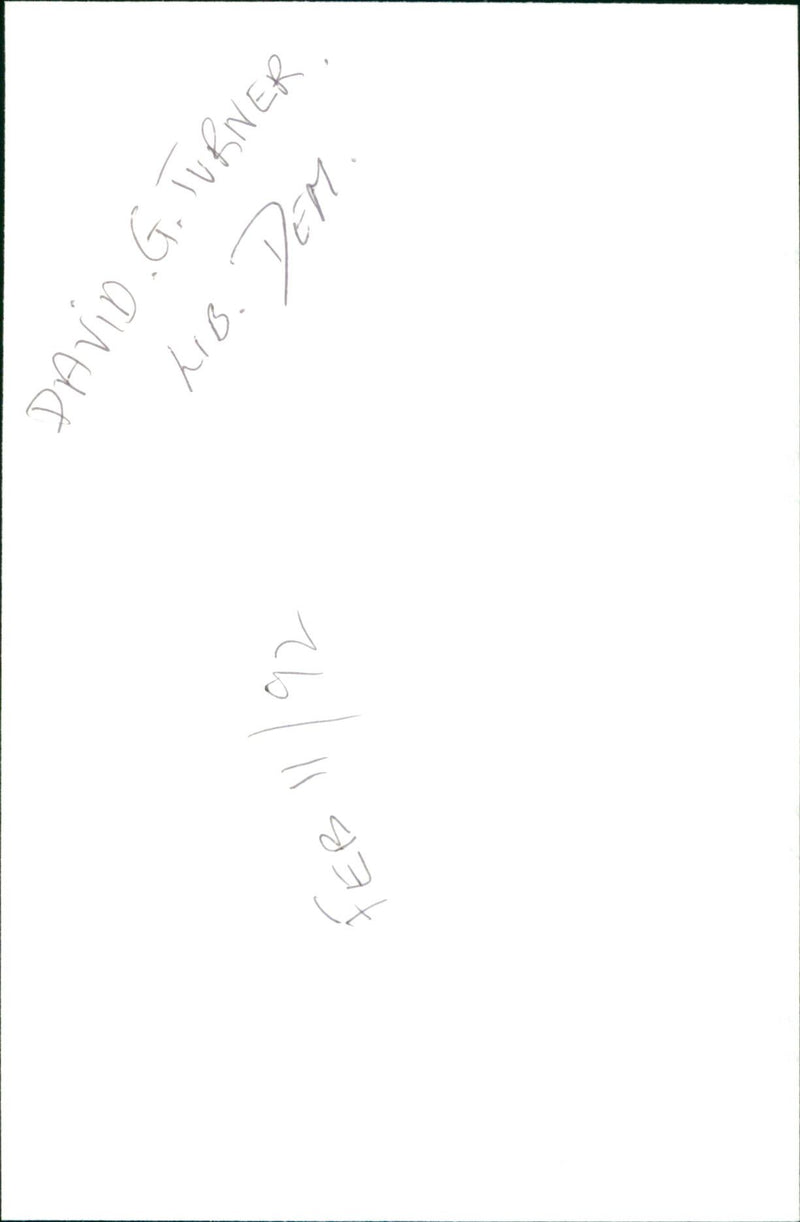 David G. Turner - Vintage Photograph