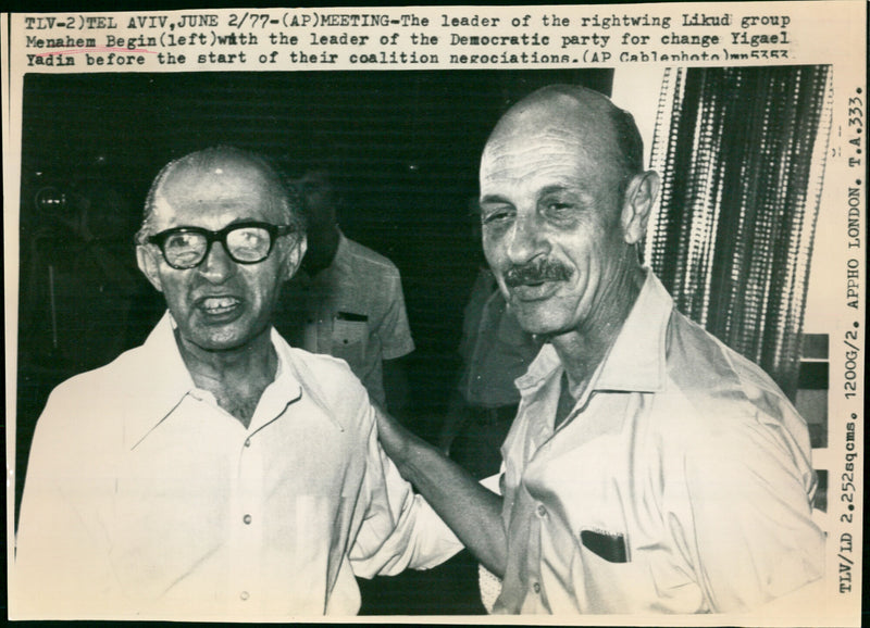 Menachem Begin - Vintage Photograph