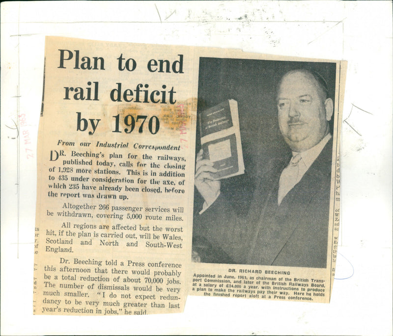Dr. Richard Beeching - Vintage Photograph