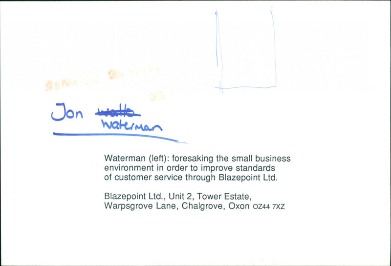 Jon Waterman - Vintage Photograph