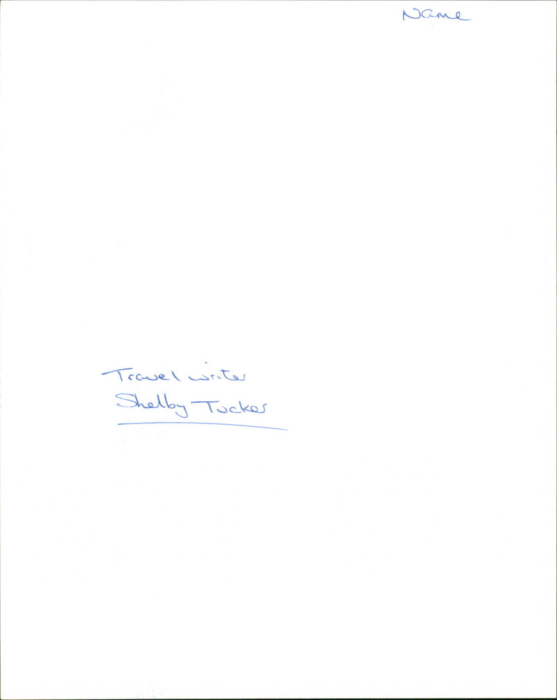 Shelby Tucker - Vintage Photograph