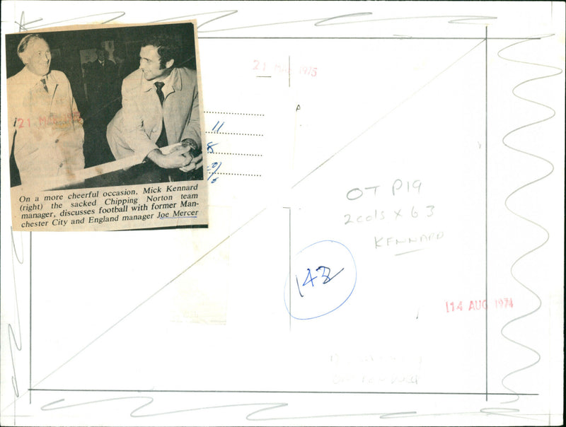 Joe Mercer - Vintage Photograph