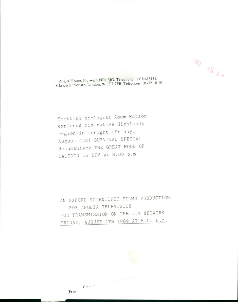 Adam Watson - Vintage Photograph