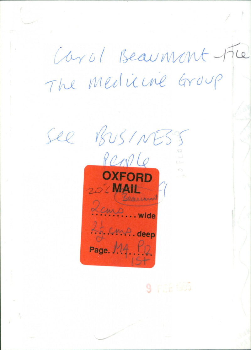 Carol Beaumont - Vintage Photograph