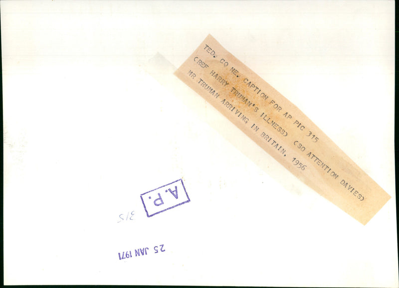 Harry S. Truman - Vintage Photograph