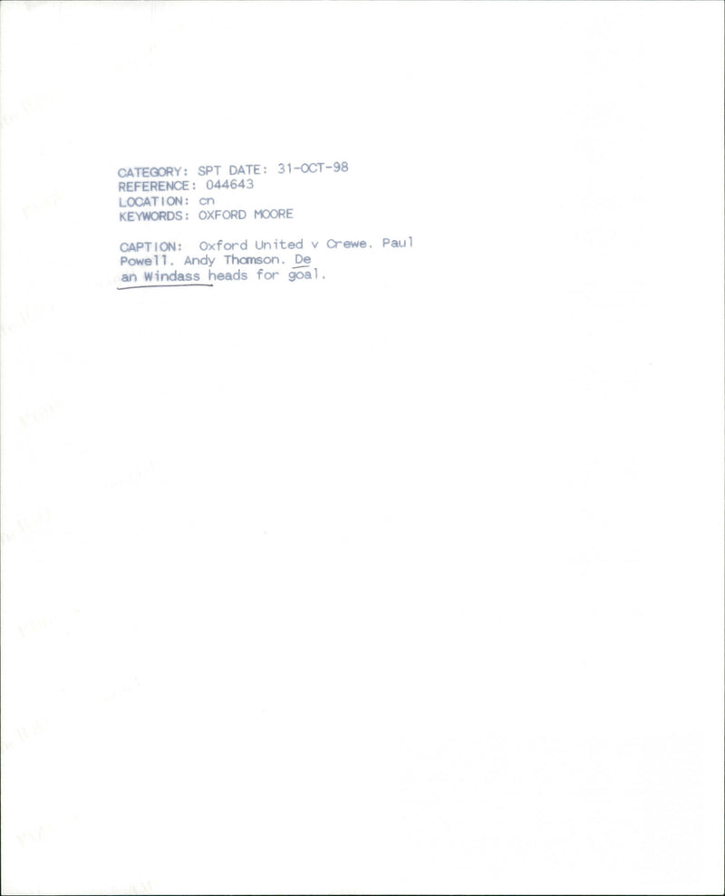 Paul Powell, Andy Thompson, Dean Windass - Vintage Photograph