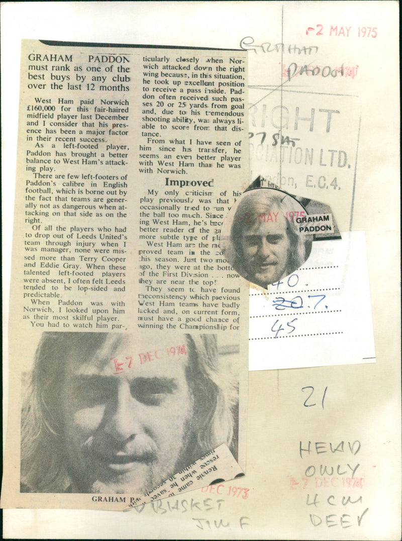 Graham Paddon - Vintage Photograph