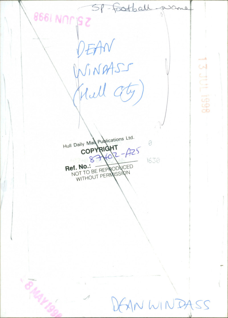 Dean Windass - Vintage Photograph