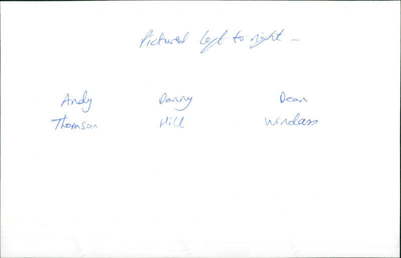 Andy Thomson, Danny Hill, Dean Windass - Vintage Photograph