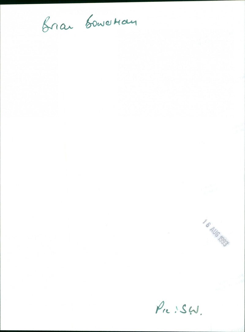 Brian Bowerman - Vintage Photograph