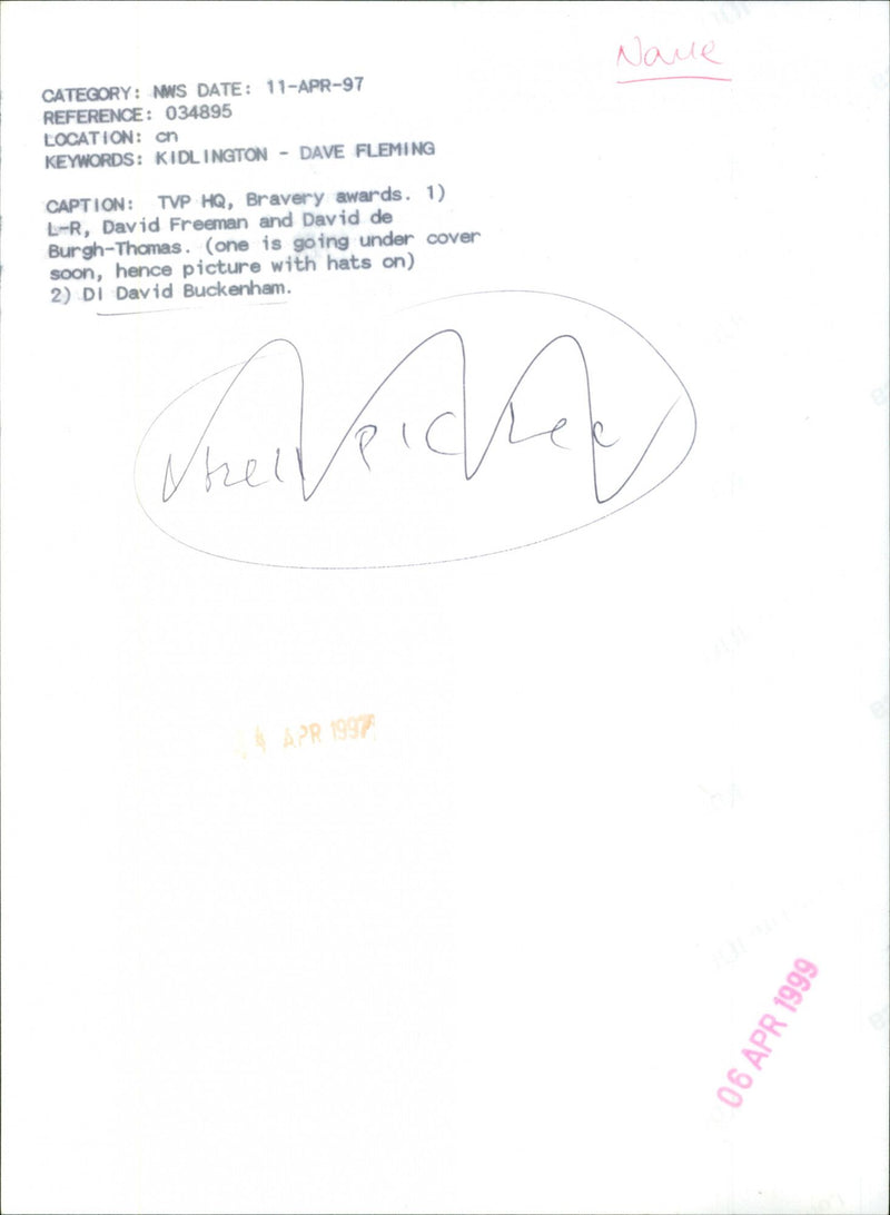 DI David Buckenham - Vintage Photograph