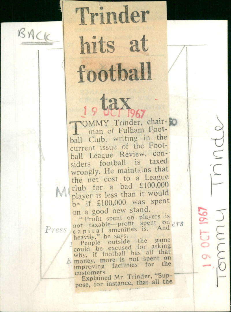 Tommy Trinder - Vintage Photograph