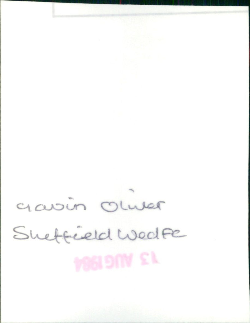 Gavin Oliver - Vintage Photograph