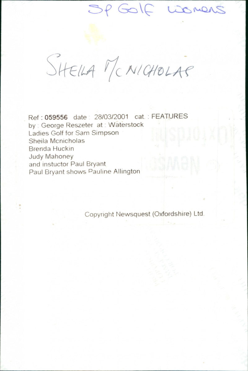 Sheila McNicholas - Vintage Photograph