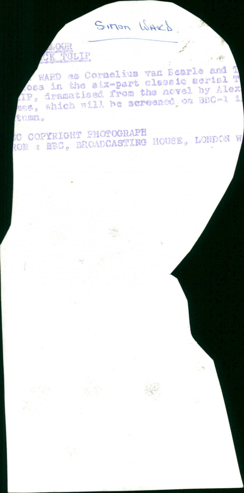 Simon Ward - Vintage Photograph